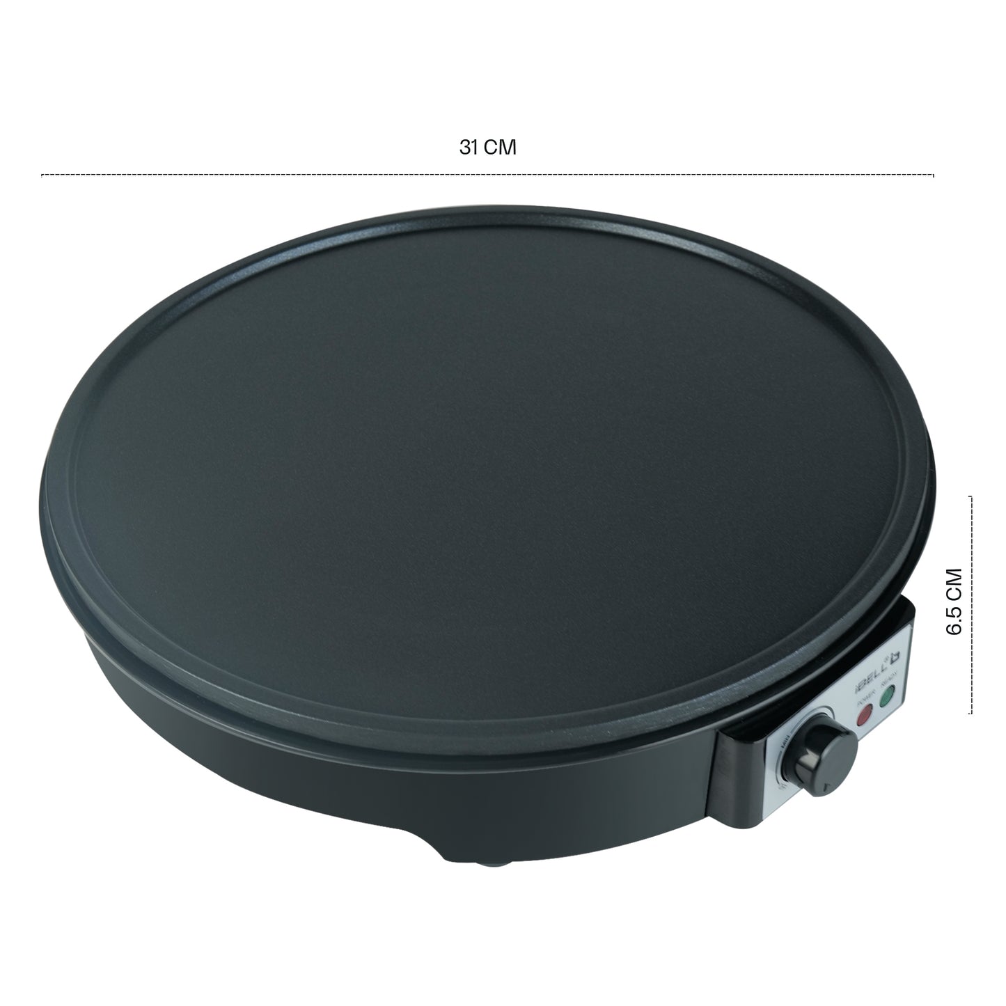 IBELL CRISP300 Dosa Maker Machine, Electric, For Dosa, Roti, Chapati, Paratha, Uthappam, Omelette, Pancake, 31cm Non-Stick Cooking Plate (Black)