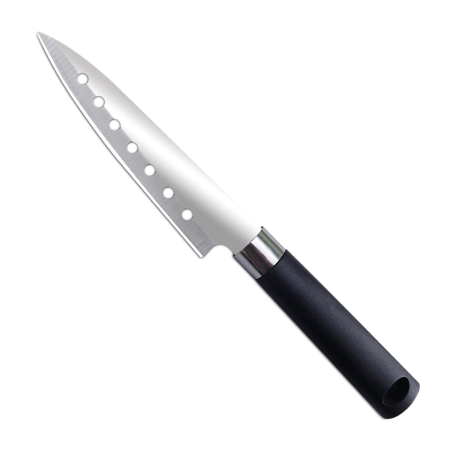 IBELL FA21 Knife for Kitchen Use, Premium Stainless Steel Blade, Cuts Meat, Vegetables and Fruits, Ergonomic Handle (Black)
