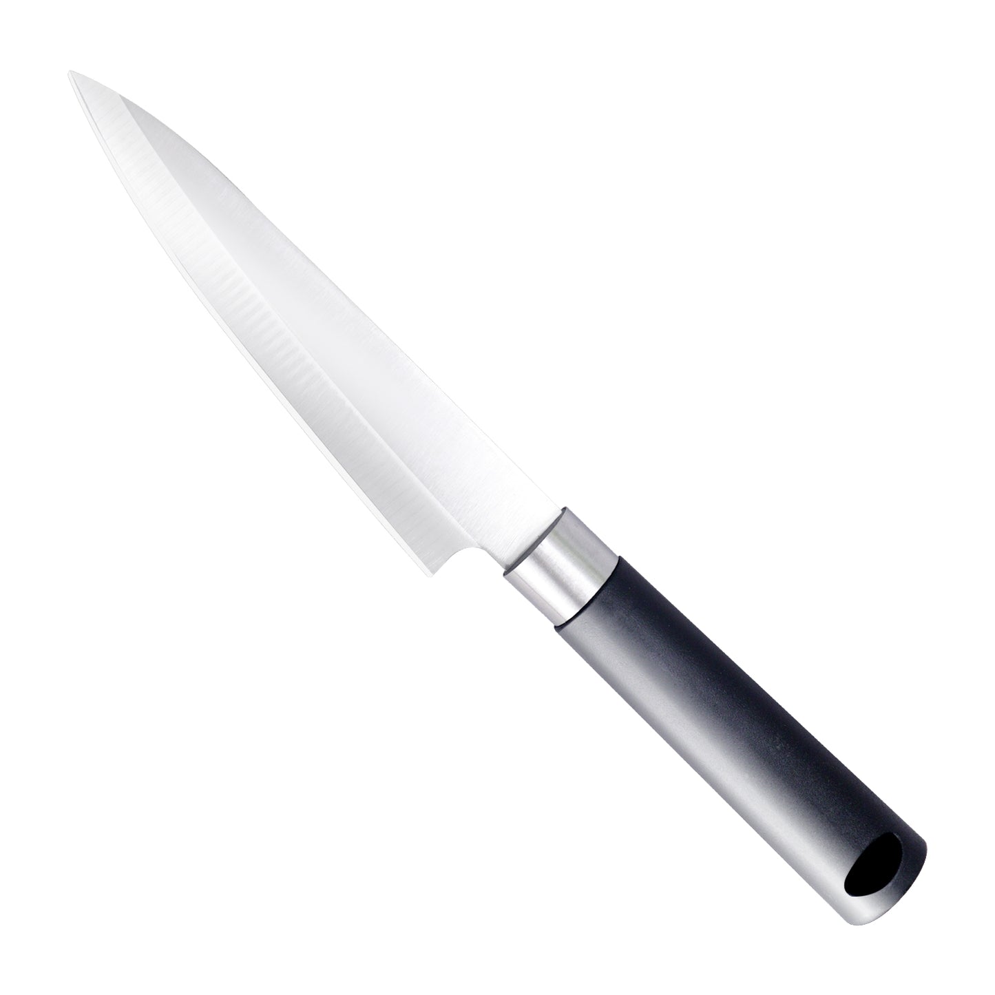 IBELL FA 23 Kitchen Knife Stainless Steel with Matte Black Handle – Precision Cutting for Vegetables Fruits and Meat (Black)