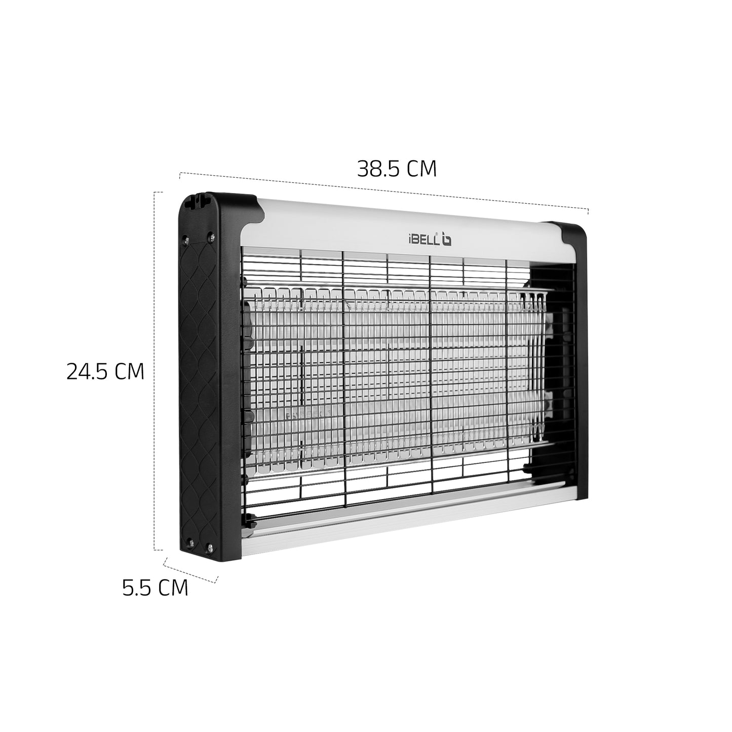 iBELL M102IK Electric Insect Killer Machine/Bug Zapper, 20 Watt Fly Catcher UV Lamp for Home, Kitchen, Restaurants & Office (Grey)
