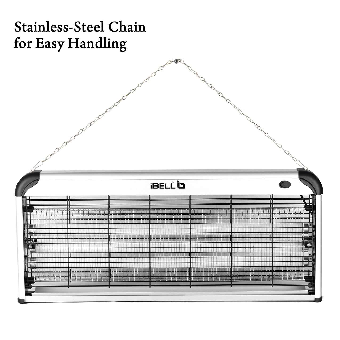 iBELL 202IK Insect Killer Machine 40W Bug Zapper, Energy Saving, Aluminium Body & UV Bulbs, Fly Catcher for Home, Hotels & Offices, Insect Control (Grey)