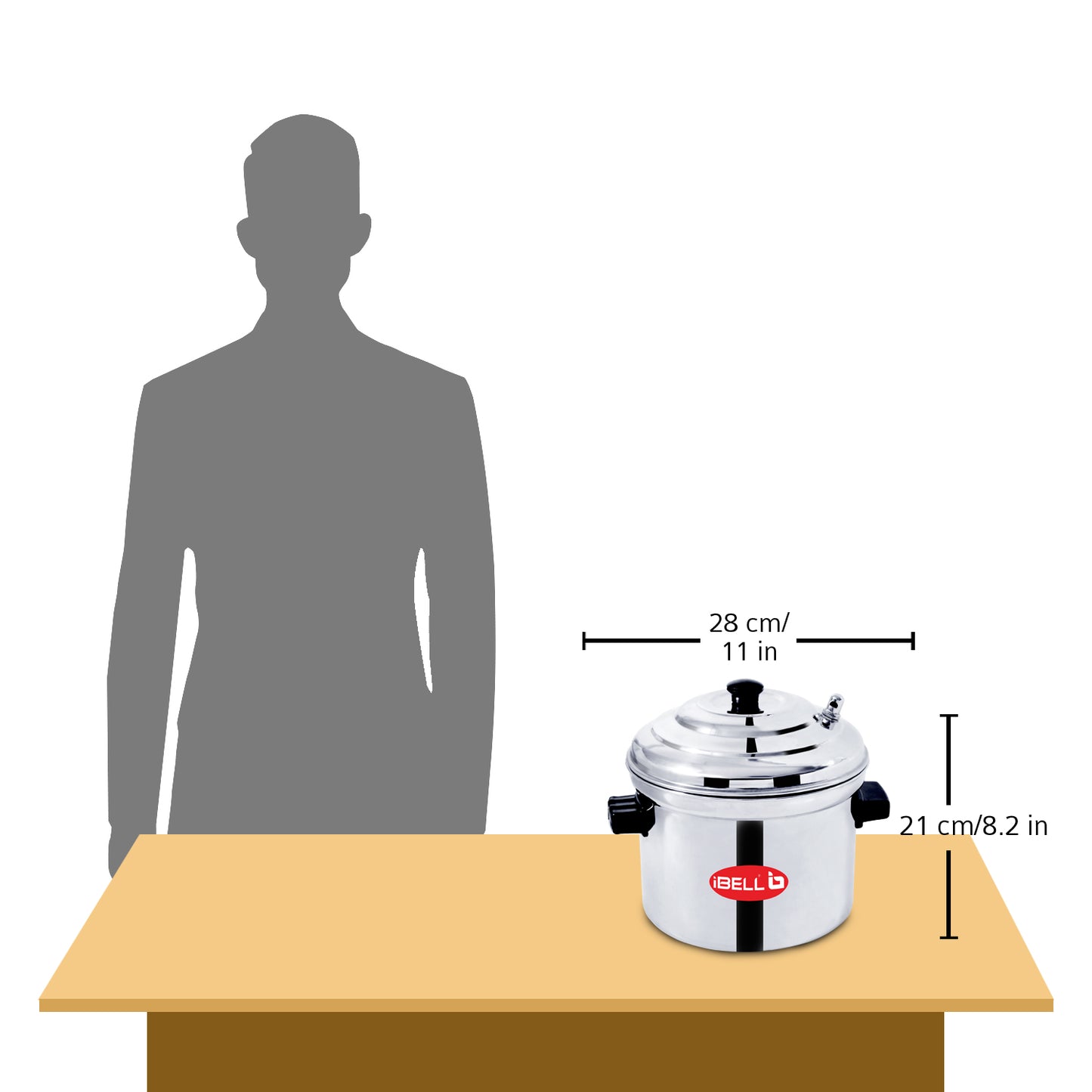 iBELL Stainless Steel 6 Plates Idly Cooker Pot,Induction and Gas Stove Compatible Idli Maker(24 Idlies)