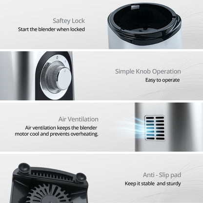 iBELL Juicer Mixer Grinder For Home, Smoothie Maker, 600W,2 Blades 3 Modes, 5 Multi-Purpose Jars, 100% Copper Motor, 24,000 RPM, Nutri Blender With Stainless Steel Blades (Silver)