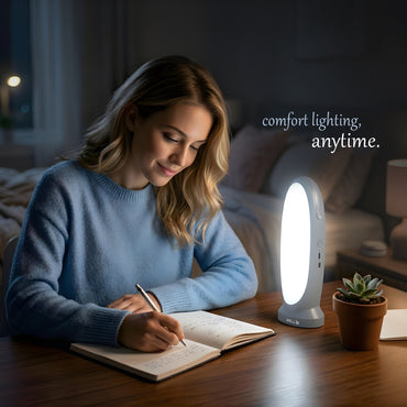 IBELL EL8467SL Rechargeable Emergency Handlamp Torch, LED with 3 Light Modes, Type C Charging, Light Weight, Super Bright, Portable Flashlight (Grey)