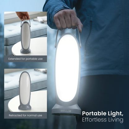 IBELL EL8467SL Rechargeable Emergency Handlamp Torch, LED with 3 Light Modes, Type C Charging, Light Weight, Super Bright, Portable Flashlight (Grey)