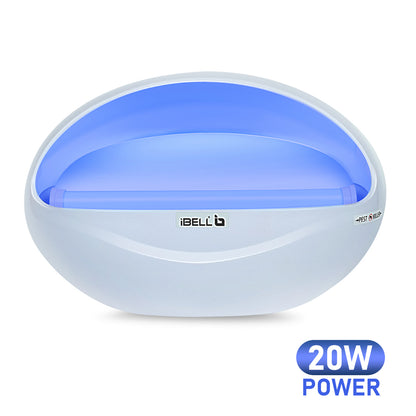 iBELL P200IK LED Fly Catcher & Insect Killer Machine with Sticky Trap, 20W, No Side Effects, Compact and Stylish Design for Home, Office and Restaurant (White)