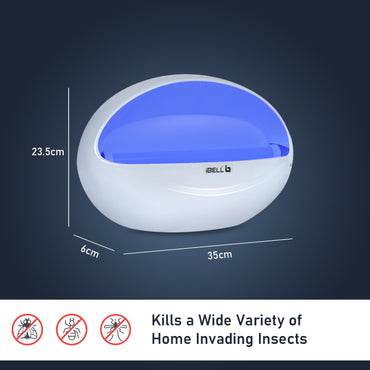 iBELL P200IK LED Fly Catcher & Insect Killer Machine with Sticky Trap, 20W, No Side Effects, Compact and Stylish Design for Home, Office and Restaurant (White)