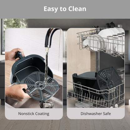 iBELL AEROFRY422M Air Fryer 4.2 Litre - 1500W, Multiple Cooking Options, Dishwasher Safe, Nonstick Coating, Adjustable Time & Temperature Control (Black)