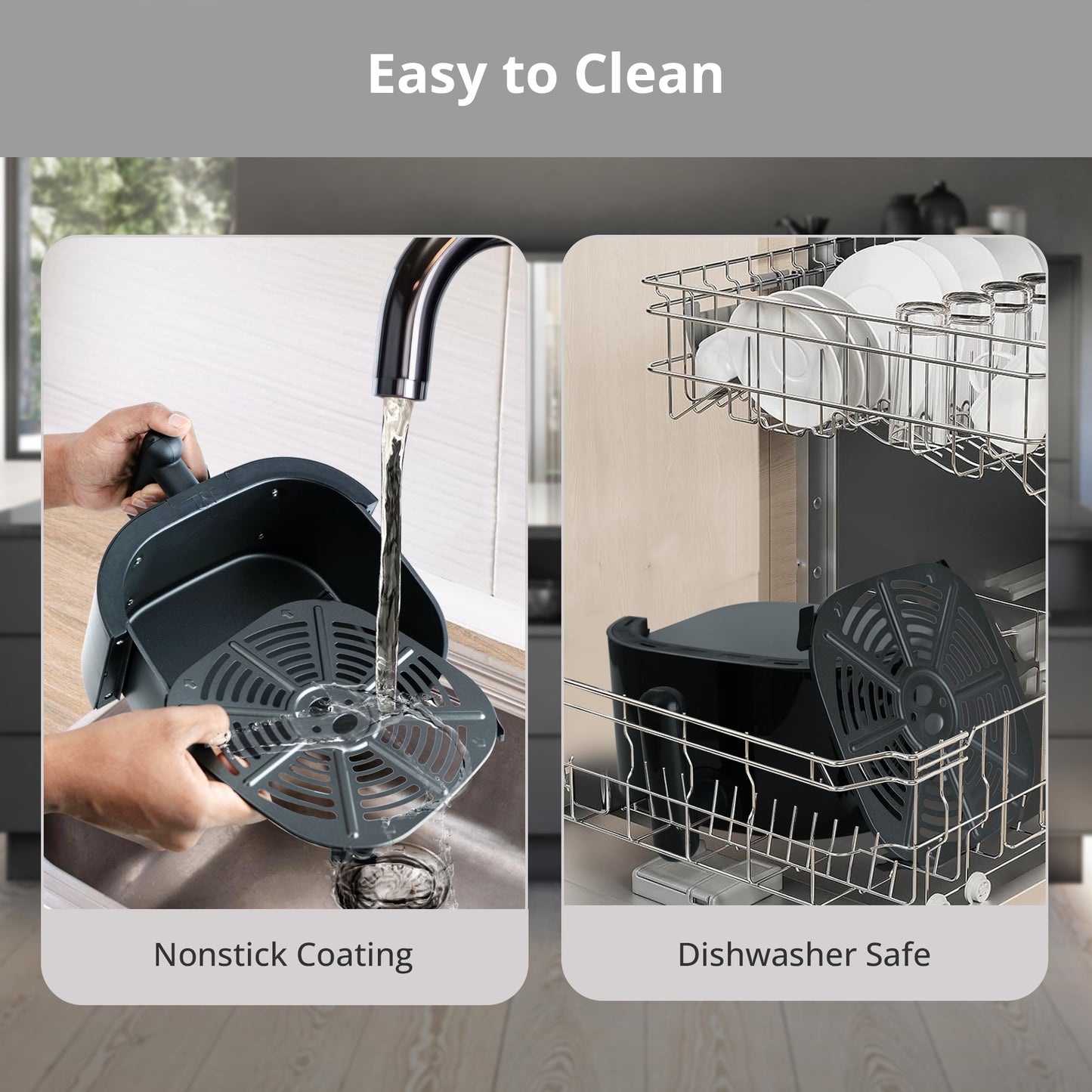 iBELL AEROFRY422M Air Fryer 4.2 Litre - 1500W, Multiple Cooking Options, Dishwasher Safe, Nonstick Coating, Adjustable Time & Temperature Control (Black)