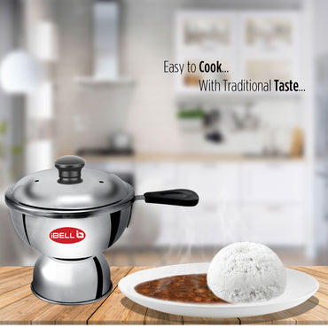 IBELL Stainless Steel Chiratta Puttu Maker Use with Pressure Cooker