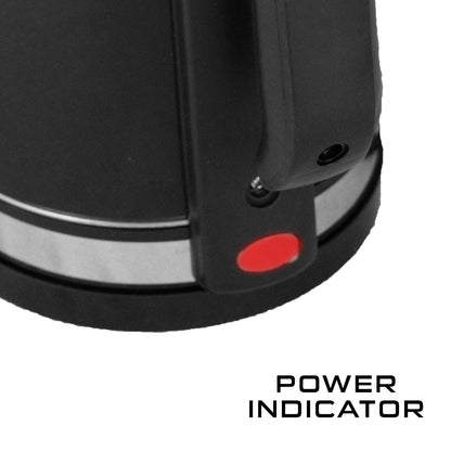 iBELL Castor Ek017L Premium Electric Kettle, 1.7 Litre, Stainless Steel With Plastic Insulation,1500W Auto Cut-Off, Silver With Black, 1.7 Liter, 1500 Watt