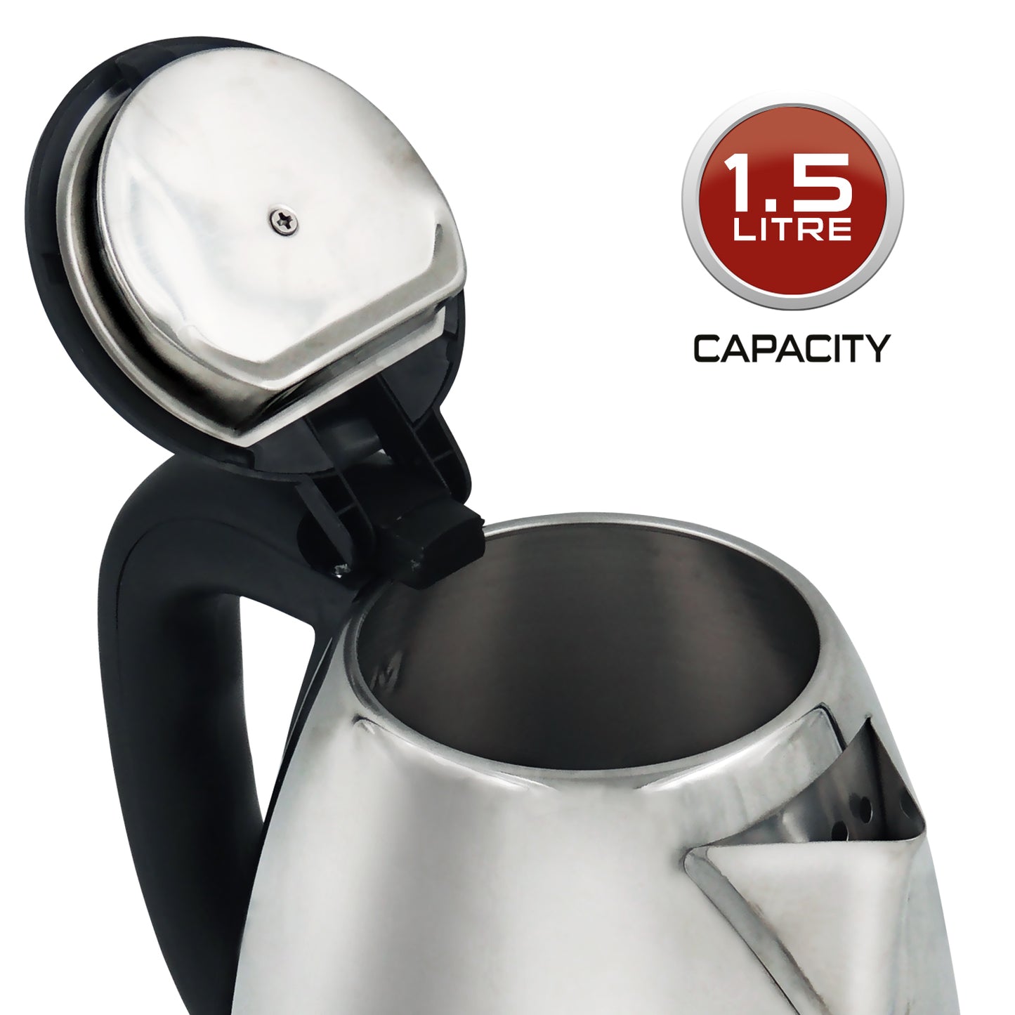 iBELL Castor CTEK15M Premium 1.5 Litre Stainless Steel Electric Kettle,1500 watts Auto Cut-Off Feature,Silver