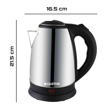 iBELL Castor CTEK15M Premium 1.5 Litre Stainless Steel Electric Kettle,1500 watts Auto Cut-Off Feature,Silver