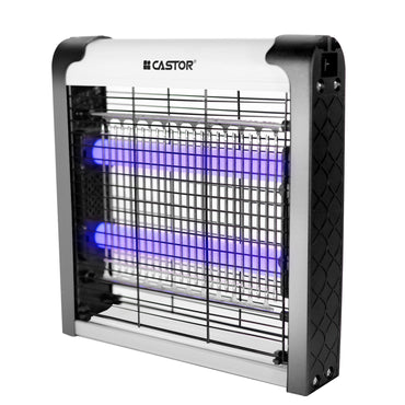 CASTOR M02IK Insect Catcher Machine, Portable LED Lamp, Compact Fly Trap for Home, Electric Insect Killer Indoor & Outdoor (Silver)