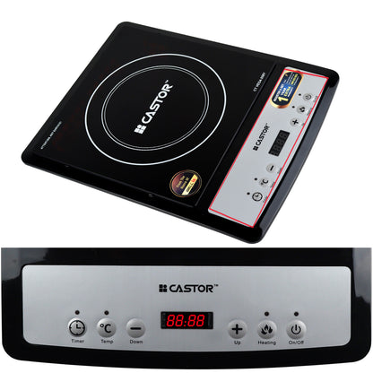 iBELL Castor VEGA Induction Cooktop 2000W, Auto Shut Off and Over Heat Protection, 2yr Warranty (Black)