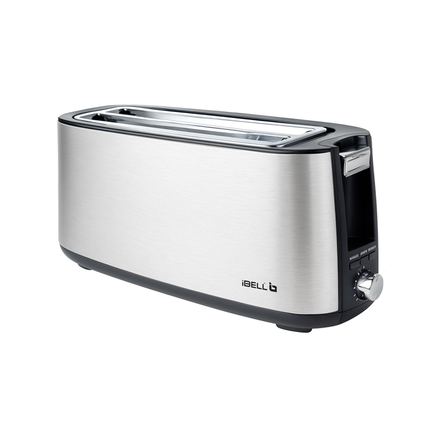 iBELL Toaster CrustoF40 Auto Pop-up 4 Slice Bread Toaster with Removable Crumb Tray, Auto Shutoff, Defrost/Reheat/Cancel Button, 7 Levels Browning Controller, Led Light Indicator, 2 Year Warranty