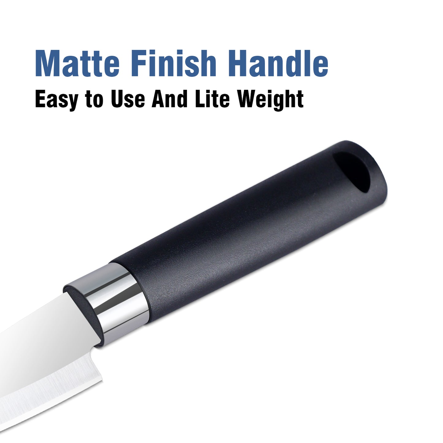 IBELL FA25 Knife for Kitchen Use Multipurpose Stainless Steel Kitchen Knife for Veg, Meat and Fruit Cutting (Black)