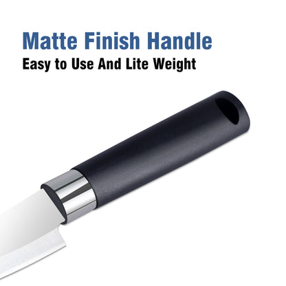 IBELL FA25 Knife for Kitchen Use Multipurpose Stainless Steel Kitchen Knife for Veg, Meat and Fruit Cutting (Black)