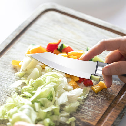 IBELL FA25 Knife for Kitchen Use Multipurpose Stainless Steel Kitchen Knife for Veg, Meat and Fruit Cutting (Black)