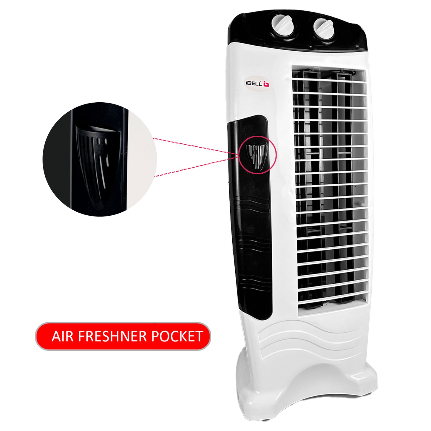 IBELL High Speed Tower Fan, 25-foot Air Delivery, 4-way Air Flow, Low Power Consumption and Anti-Rust Body (White)