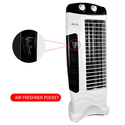 IBELL High Speed Tower Fan, 25-foot Air Delivery, 4-way Air Flow, Low Power Consumption and Anti-Rust Body (White)