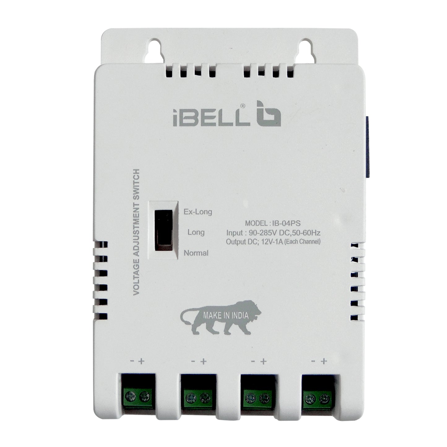 iBELL CP404 4 Channel SMPS for CCTV Output, Power Supply Adapter for up to 4 CCTV Cameras, White (Pack of 1)