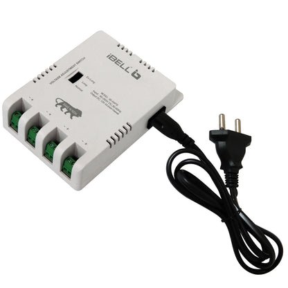 iBELL CP404 4 Channel SMPS for CCTV Output, Power Supply Adapter for up to 4 CCTV Cameras, White (Pack of 1)