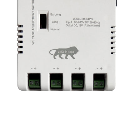iBELL CP404 4 Channel SMPS for CCTV Output, Power Supply Adapter for up to 4 CCTV Cameras, White (Pack of 1)