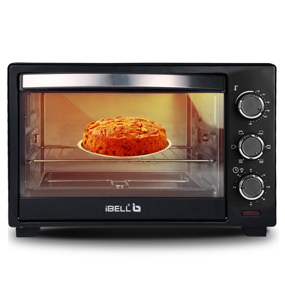 iBELL Ibleo25Lgnew 25 Liters Electric Oven Toaster Grill Otg With Rotisserie, Black, 1600 Watts