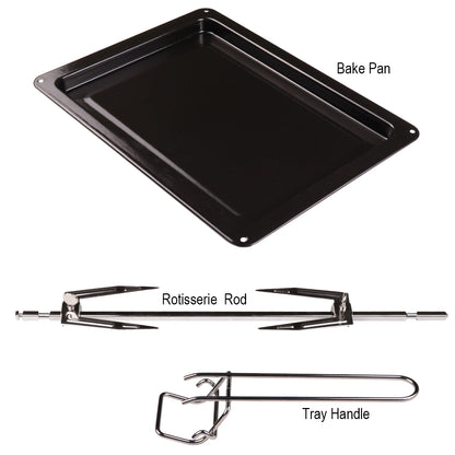 iBELL Ibleo25Lgnew 25 Liters Electric Oven Toaster Grill Otg With Rotisserie, Black, 1600 Watts