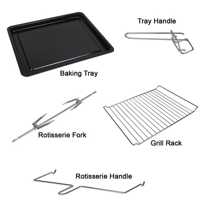 iBELL EO50LGDLX Otg 50 Litre,Convection Oven Toaster Griller With Motorized Rotisserie,Multiple heating modes,2000 Watt (Black),2000 Watts,50 Liter