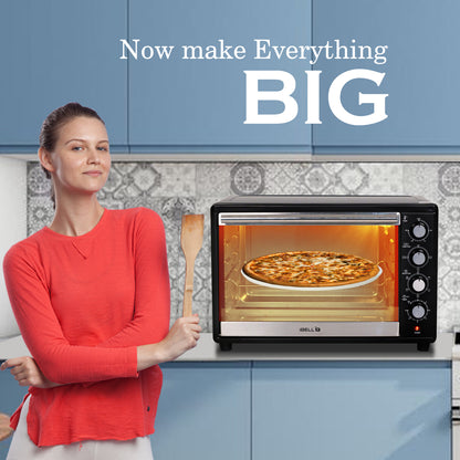 iBELL EO50LGDLX Otg 50 Litre,Convection Oven Toaster Griller With Motorized Rotisserie,Multiple heating modes,2000 Watt (Black),2000 Watts,50 Liter