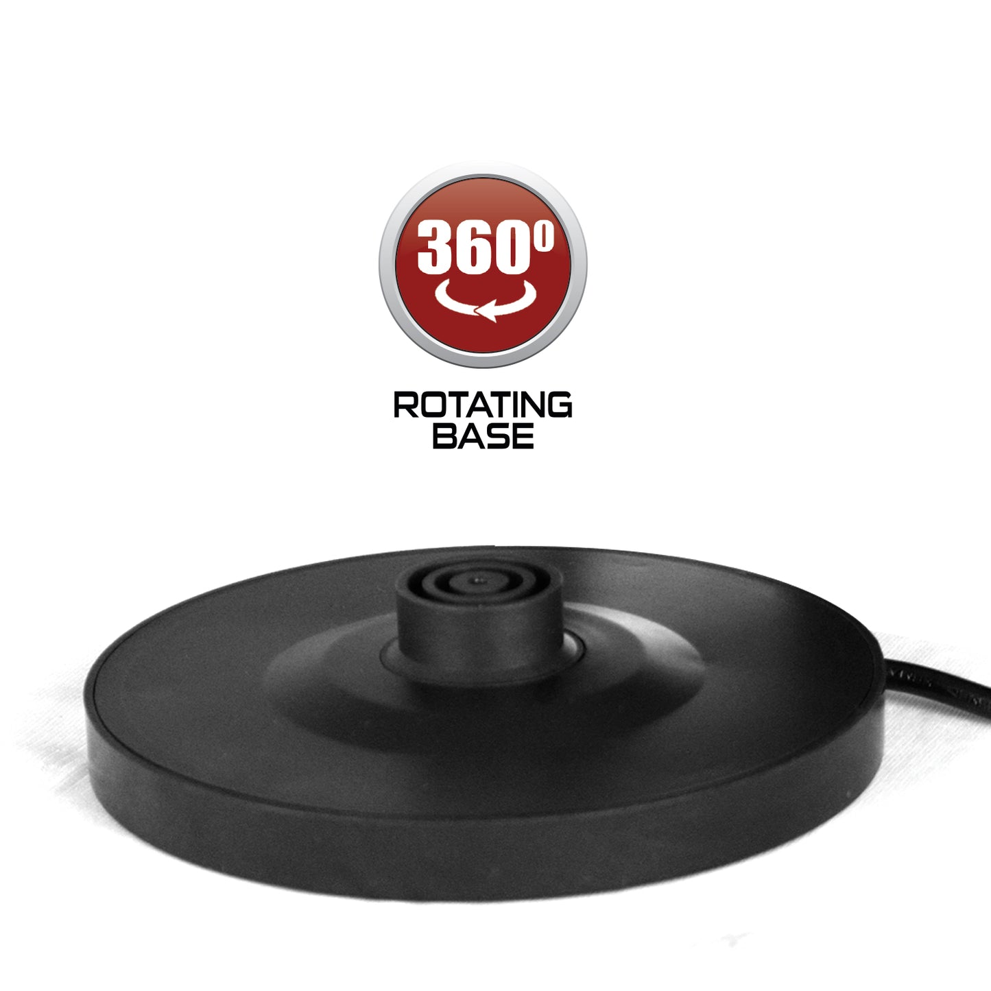 iBELL Gekb17M Black Glass Electric Kettle, Glass Kettle, 1500 Watts, 1.7 Litres, With Led Light, Tempered Glass, Auto Cut Off Function, 360 Degree Rotating Base, Black