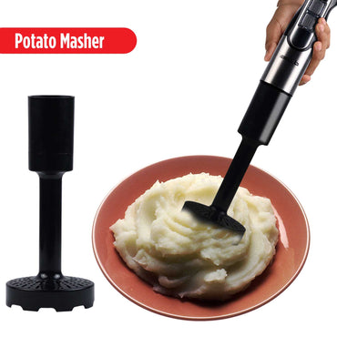 iBELL HB1000J 5-in-1 Hand Blender, 1000Watt, Adjustable Speed Control, Hand Mixer with Whisker/Beater, Immersion Blender, Vegetable Chopper & 600ml Container (Black)