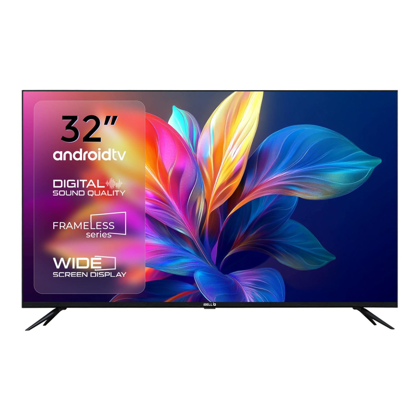 IBELL 80cm (32 inches) Smart LED TV - HD Ready, Android 9.0, Smart Features, Crisp Display, Sleek Design (Black)