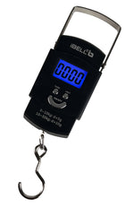 iBELL Weight Machine For Luggage Weighing Scale, Portable, 50 KG, Stainless Steel Hook, Digital LED Display & Tare Function, LS050M (Black)