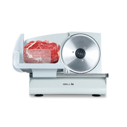 iBELL MS2330M Electric Meat Slicer, 1000W,Heavy Duty Meat Cutter, Chopper & Mincer with Stainless Steel Blade for Boneless Meat/Bread/Cheese/Vegetables (Silver)