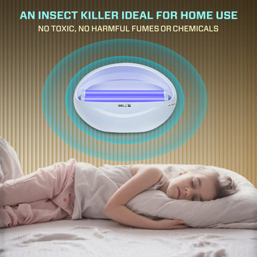 iBELL P200IK LED Fly Catcher & Insect Killer Machine with Sticky Trap, 20W, No Side Effects, Compact and Stylish Design for Home, Office and Restaurant (White)