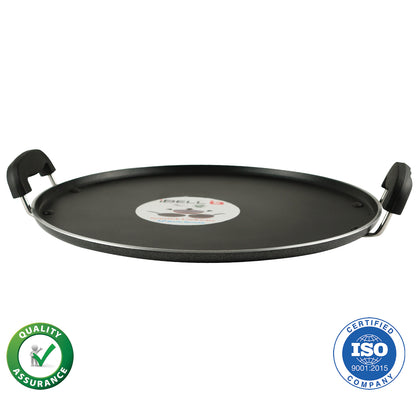 iBELL IBLRT32 Non Stick Dosa, Roti, Chapati, Pathiri Tawa-4mm Large Round Aluminium Body, Black