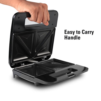 iBELL SM410N Sandwich Maker with Non Stick Sandwich Plates Grill & Toast, Electric, Nonstick, 800 Watt (Black)
