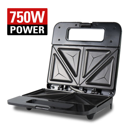 iBELL SM410N Sandwich Maker with Non Stick Sandwich Plates Grill & Toast, Electric, Nonstick, 800 Watt (Black)