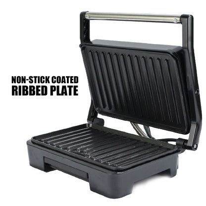 iBELL SM1515 Sandwich Maker with Floating Hinges, 1000Watt, Panini/Grill/Toast (Black)