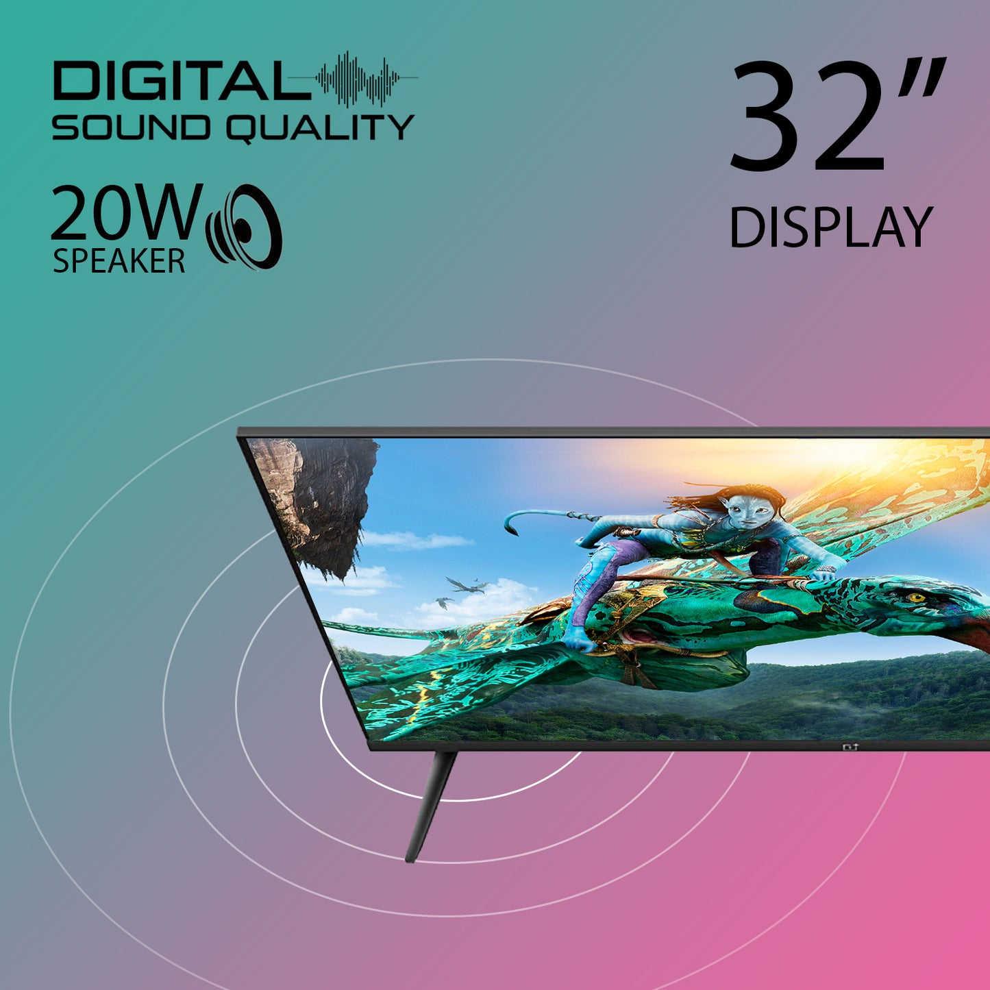 IBELL 80cm (32 inches) HD Ready Digital LED TV - Wide Screen, Digital Sound Quality (TRIDENT325NE, Black)