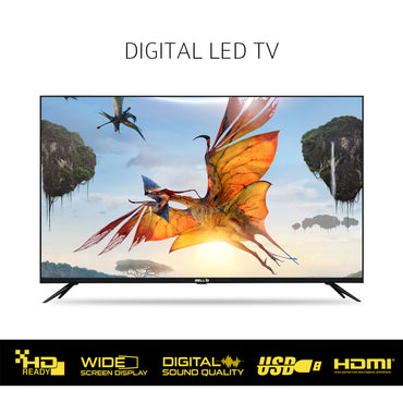 IBELL 80cm (32 inches) HD Ready Digital LED TV - Wide Screen, Digital Sound Quality (TRIDENT325NE, Black)