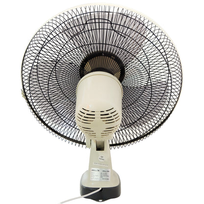 IBELL 9816WF High Speed Wall Fan with 3 Leaf, 406mm, Low Noise Motor (Ivory White)