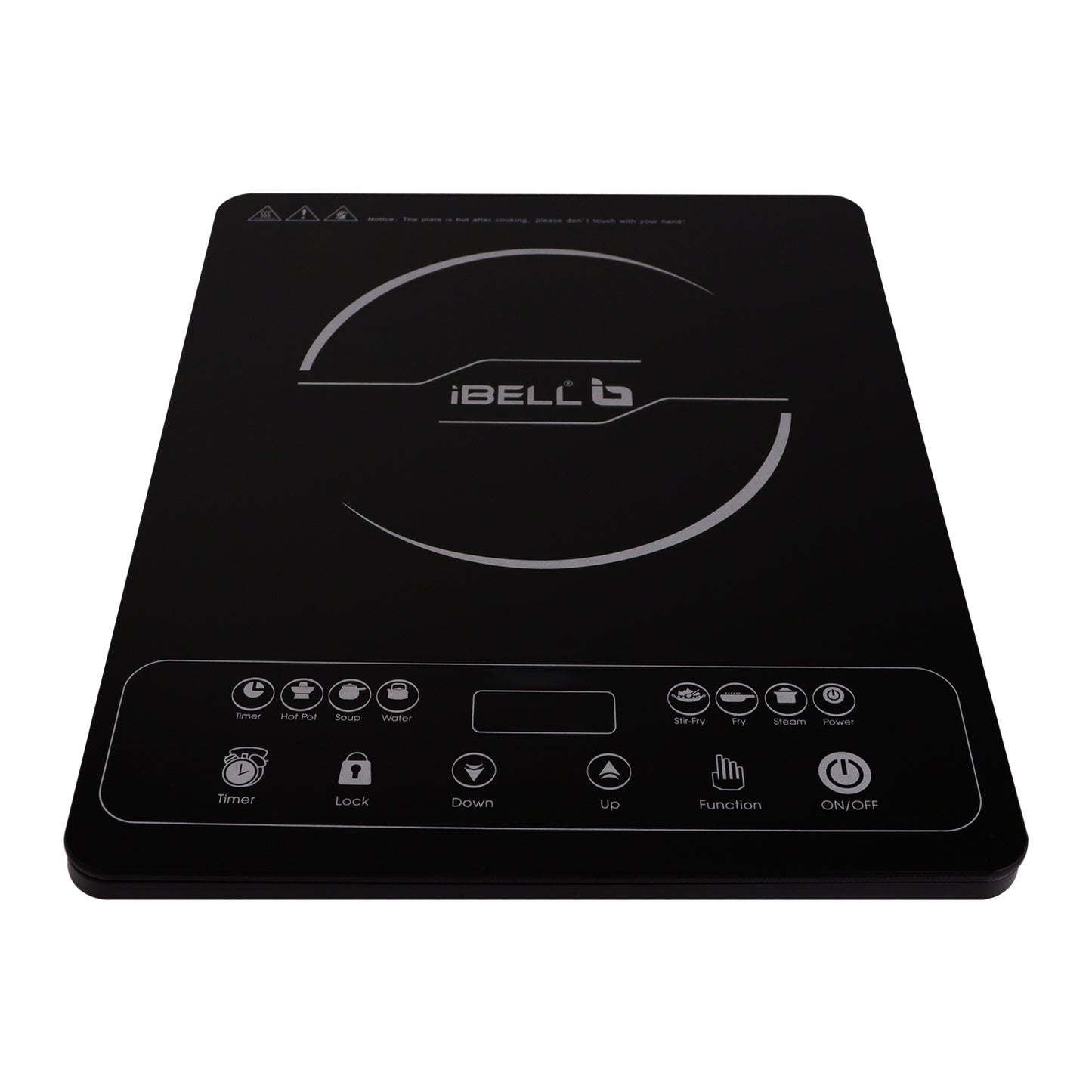 iBELL 20 YO Induction Cooktop 2000W with Full Touch Control, Auto Shut Off and over Heat Protection Black