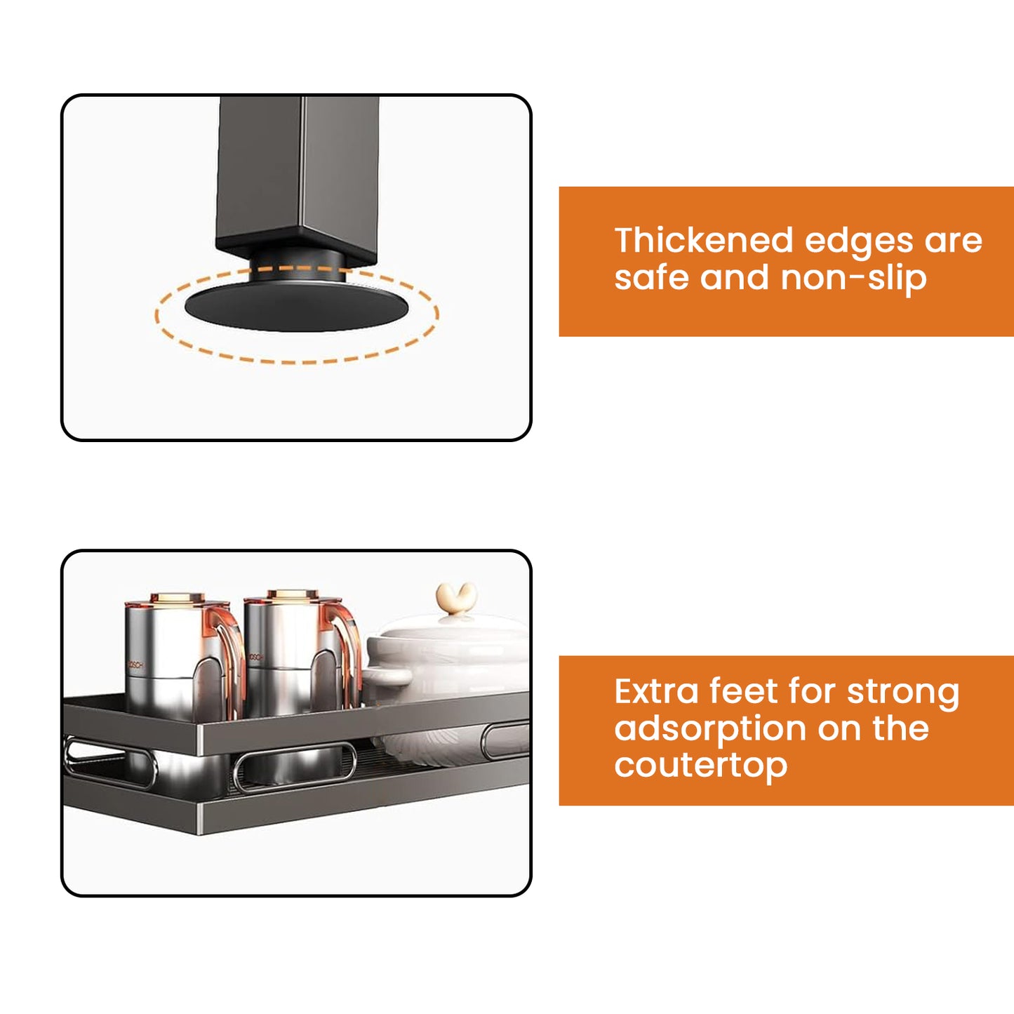 IBELL DR275 Over Sink Dish Rack for Kitchen, Bartan Stand for Drying, 2 Layer, Carbon Steel, Kitchen Organizer/Drainer Shelf/Utensils Storage (IBLDR275, Black), 27x75x80 cm