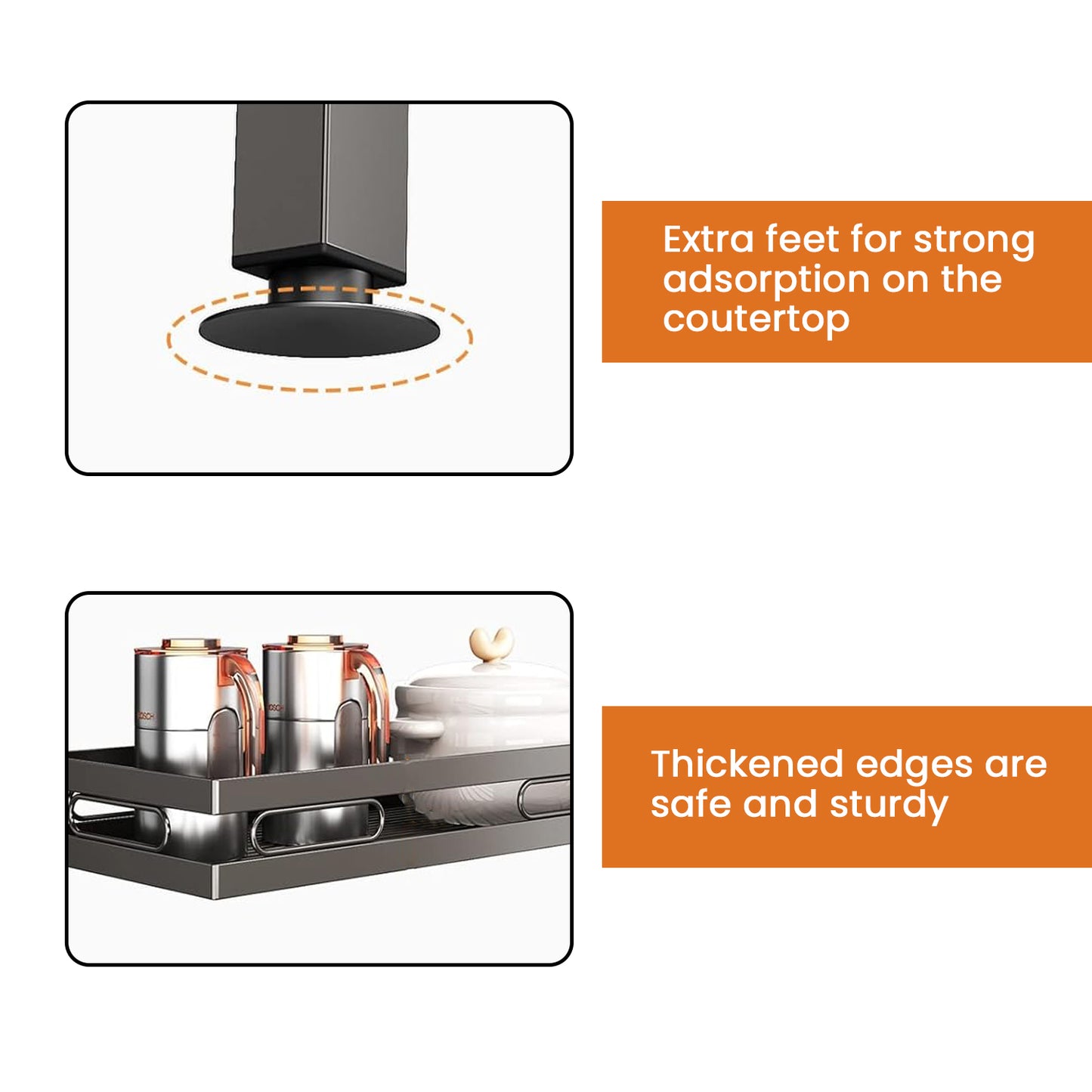 IBELL Over Sink Dish Rack for Kitchen, Bartan Stand for Drying, Carbon Steel, 2 Layer, Drainer Shelf/Kitchen Organizer/Utensils Storage (IBLDR295, Black) 25.5 x 95 x 81 cm