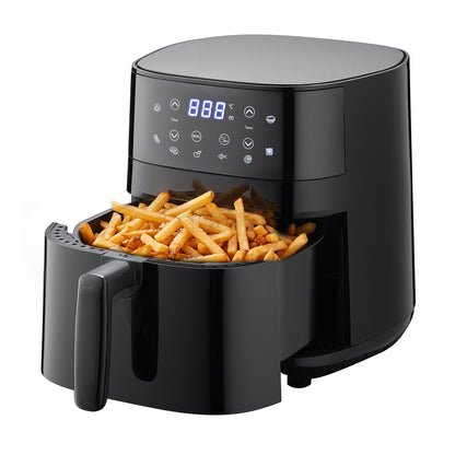 IBELL Air Fryer 4.2 L, 1500W Digital Air Fryer with Feather Touch Controls, Adjustable Temperature, Multi-Cook Options, Hot Air Circulation, Black