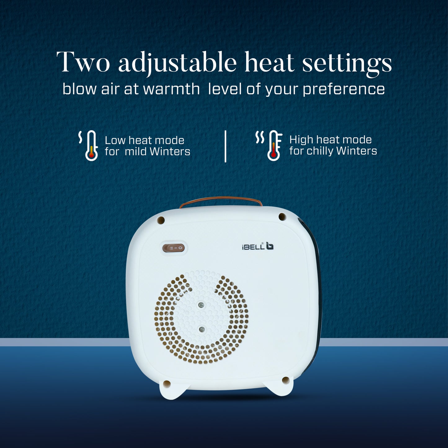 IBELL Electric Portable Room Heater | 2200W | Dual Heating Modes | Advanced Overheat Protection | Automatic shut off | Quick Warming | 2-year Warranty | White